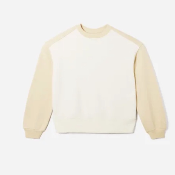 Everlane Track Oversized Crew in Cashew, Size Small - Picture 4 of 4